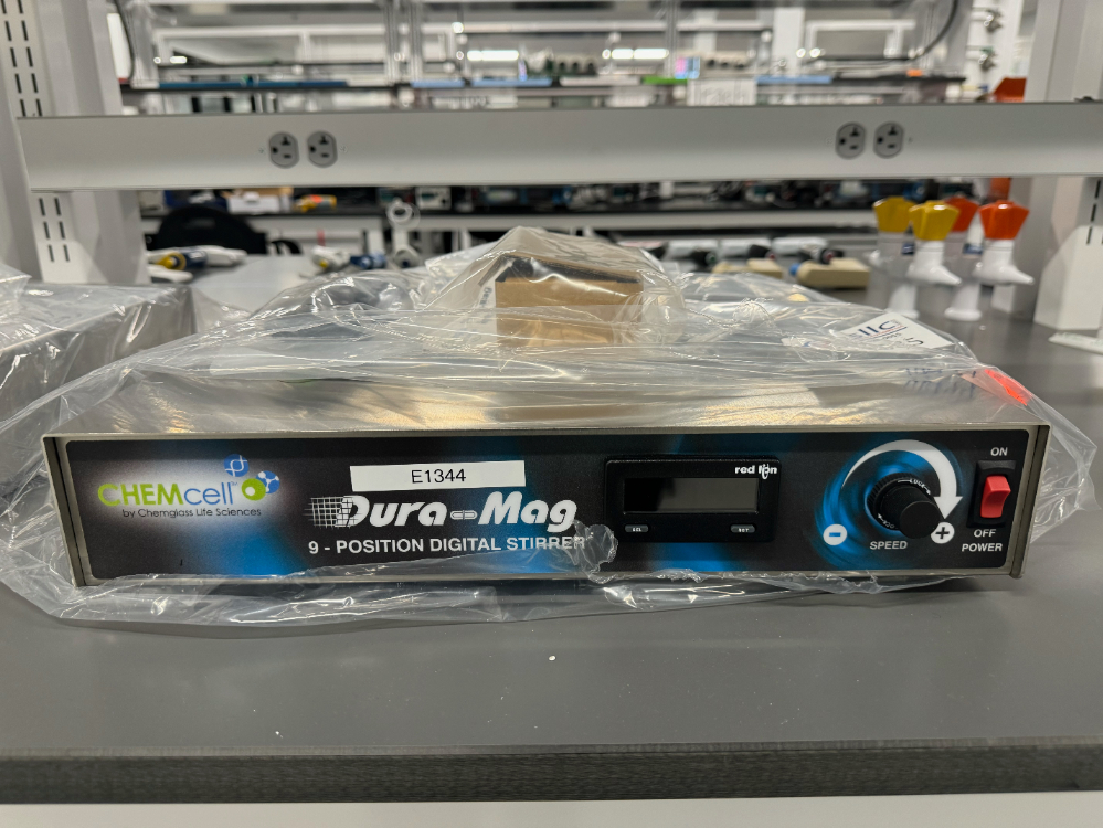 Image of Unused Chemglass CHEMcell Dura-Mag 9 Position Digital Stirrer